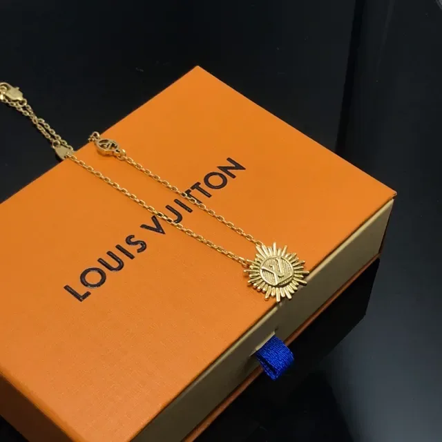 Gold-Tone Sunburst Pendant Necklace 4