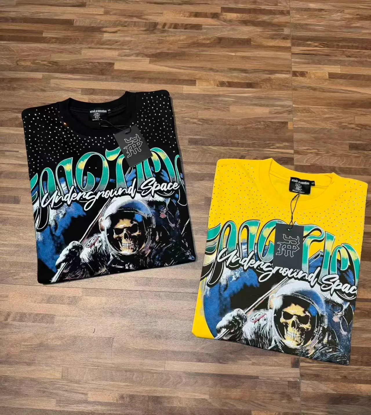 Graphic Print Astronaut Skull T-Shirt 9