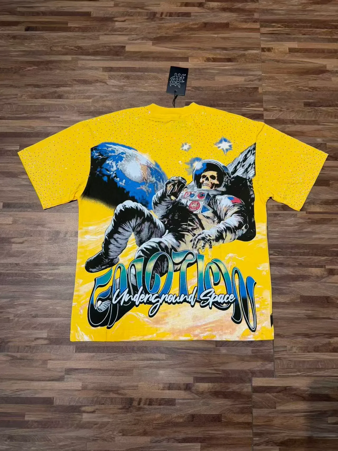 Graphic Print Astronaut Skull T-Shirt 14