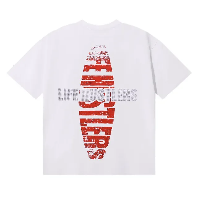 Graphic Print Collage-Style Religious Theme T-Shirt 6