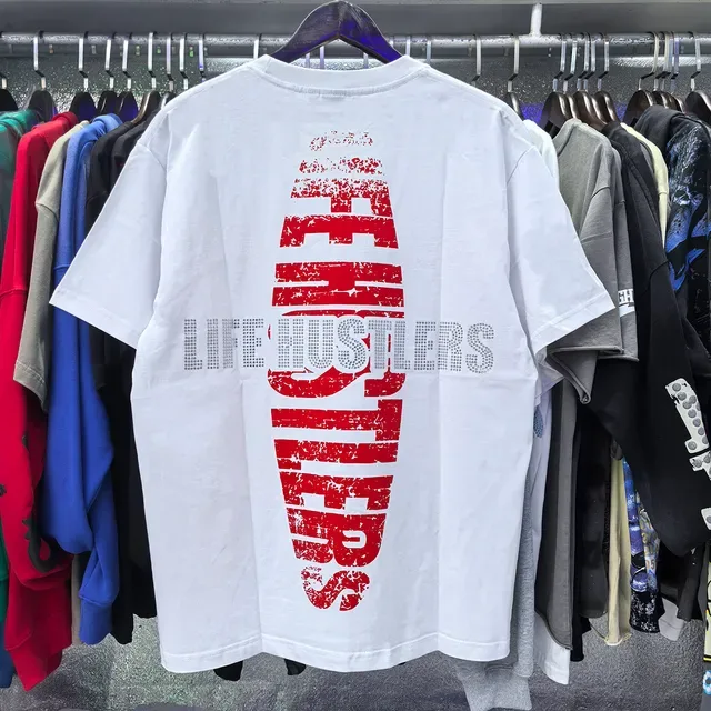 Graphic Print Collage-Style Religious Theme T-Shirt 9