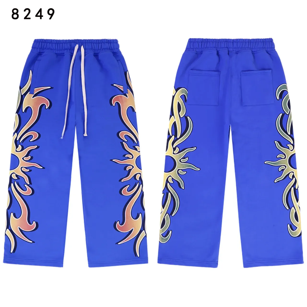 Graphic-Print Flame Motif Tracksuit 6