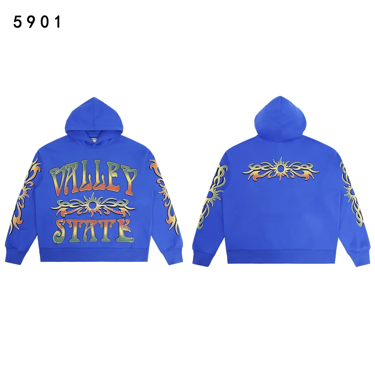 Graphic-Print Flame Motif Tracksuit 8
