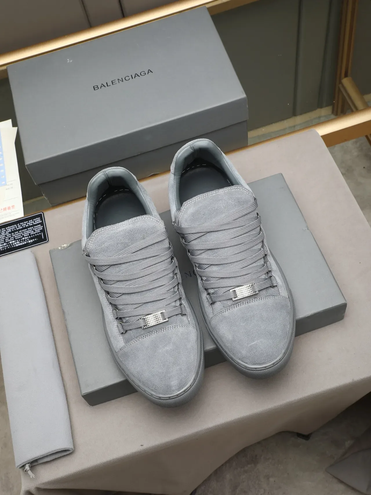 Gray Suede Low-Top Minimalist Sneaker 2