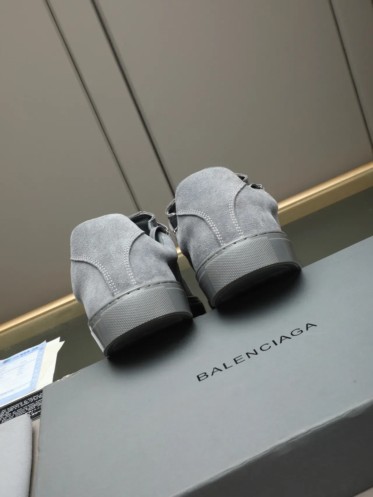 Gray Suede Low-Top Minimalist Sneaker 3