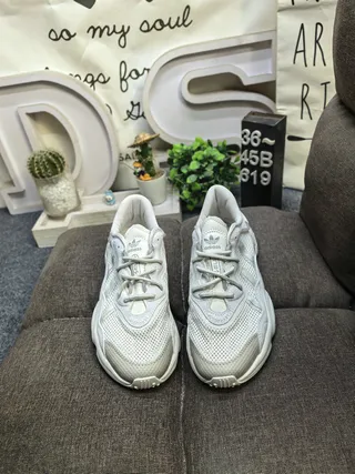 Gray Wave-Overlay Chunky Sneakers 9