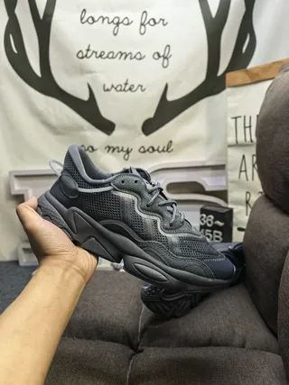 Gray Wave-Overlay Chunky Sneakers 13