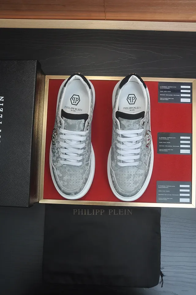 Gray White Marbled Suede-Like Upper Platform Sole Sneakers 5