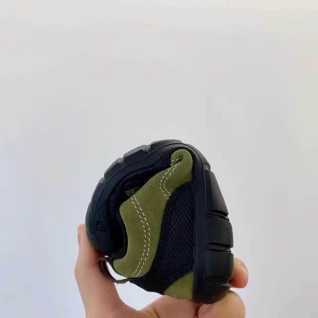 Green Navy Laceless Hook-and-Loop Strap Closure Lifestyle Sneakers 16