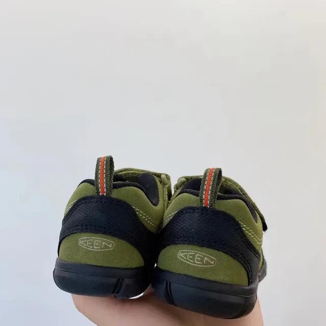 Green Navy Laceless Hook-and-Loop Strap Closure Lifestyle Sneakers 18