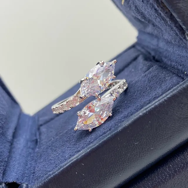 Harry Winston Crossover Double Marquise Diamond Ring 2