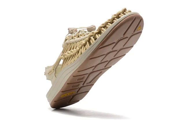 Keen Uneek sandales casuales en corde tissée beige 2