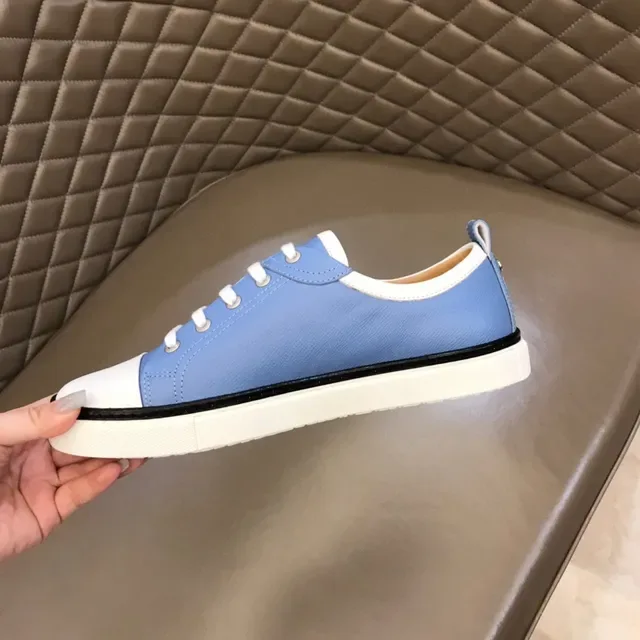 Light Blue and White Colorblock Lifestyle Sneakers 3