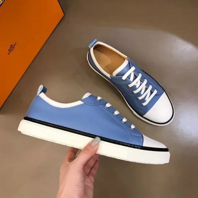 Light Blue and White Colorblock Lifestyle Sneakers 6