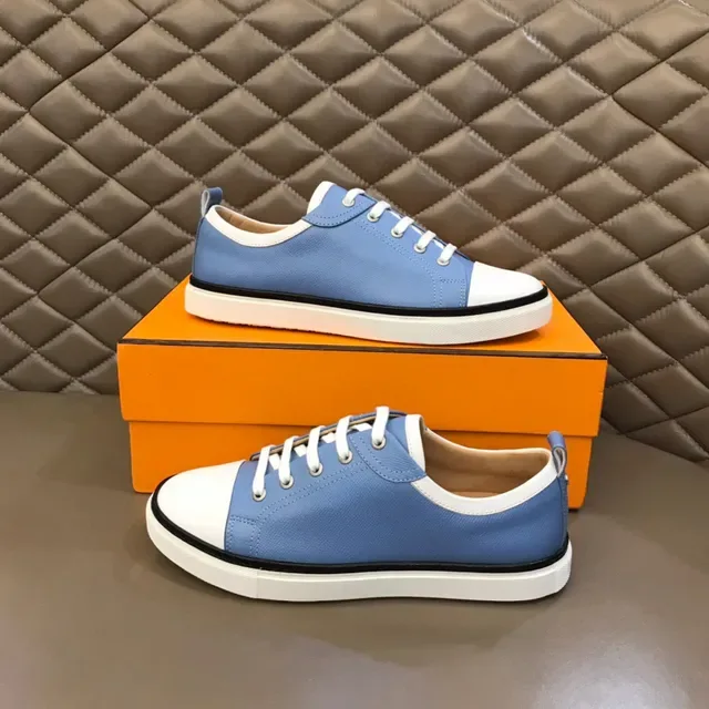 Light Blue and White Colorblock Lifestyle Sneakers 7