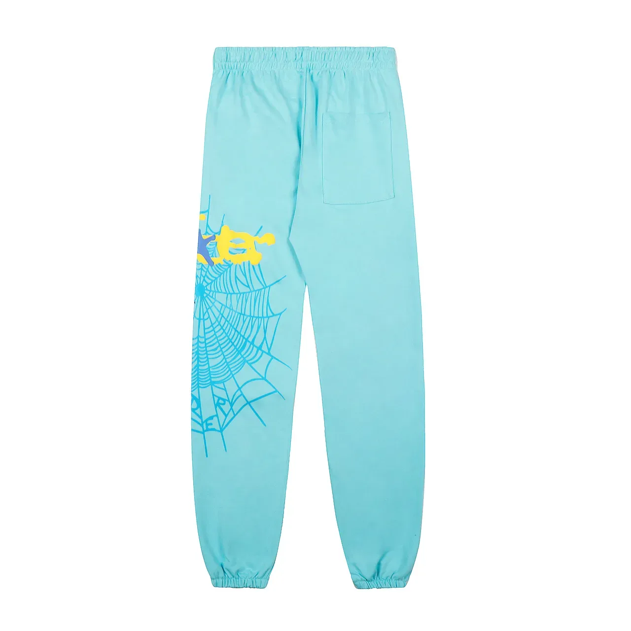 Light Cyan Graphic-Print Oversized Hoodie and Jogger Tracksuit 3