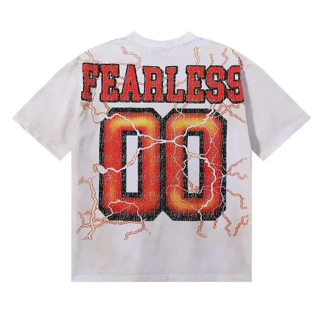 Majestik Fearless Bear Graphic Print White T-Shirt 2