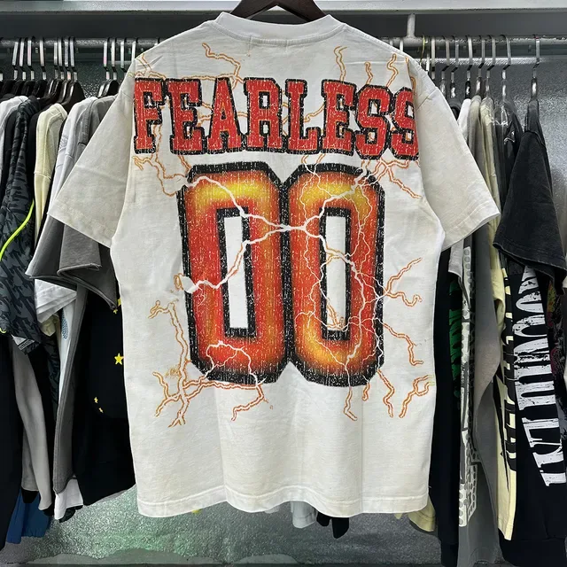 Majestik Fearless Bear Graphic Print White T-Shirt 4