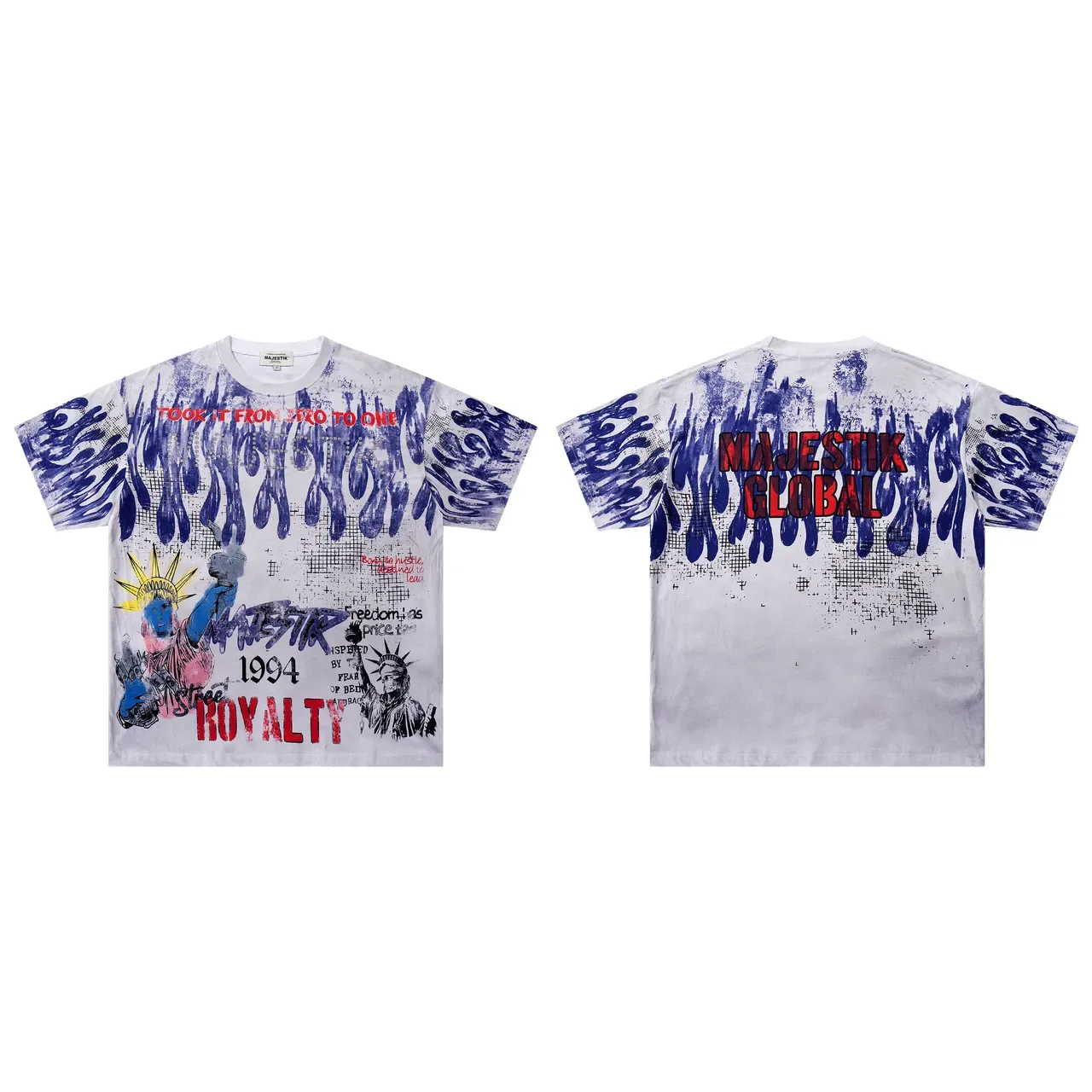 MAJESTIK Oversized Graphic Print T-Shirt 2