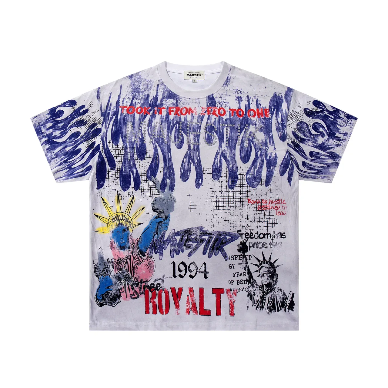 MAJESTIK Oversized Graphic Print T-Shirt 3