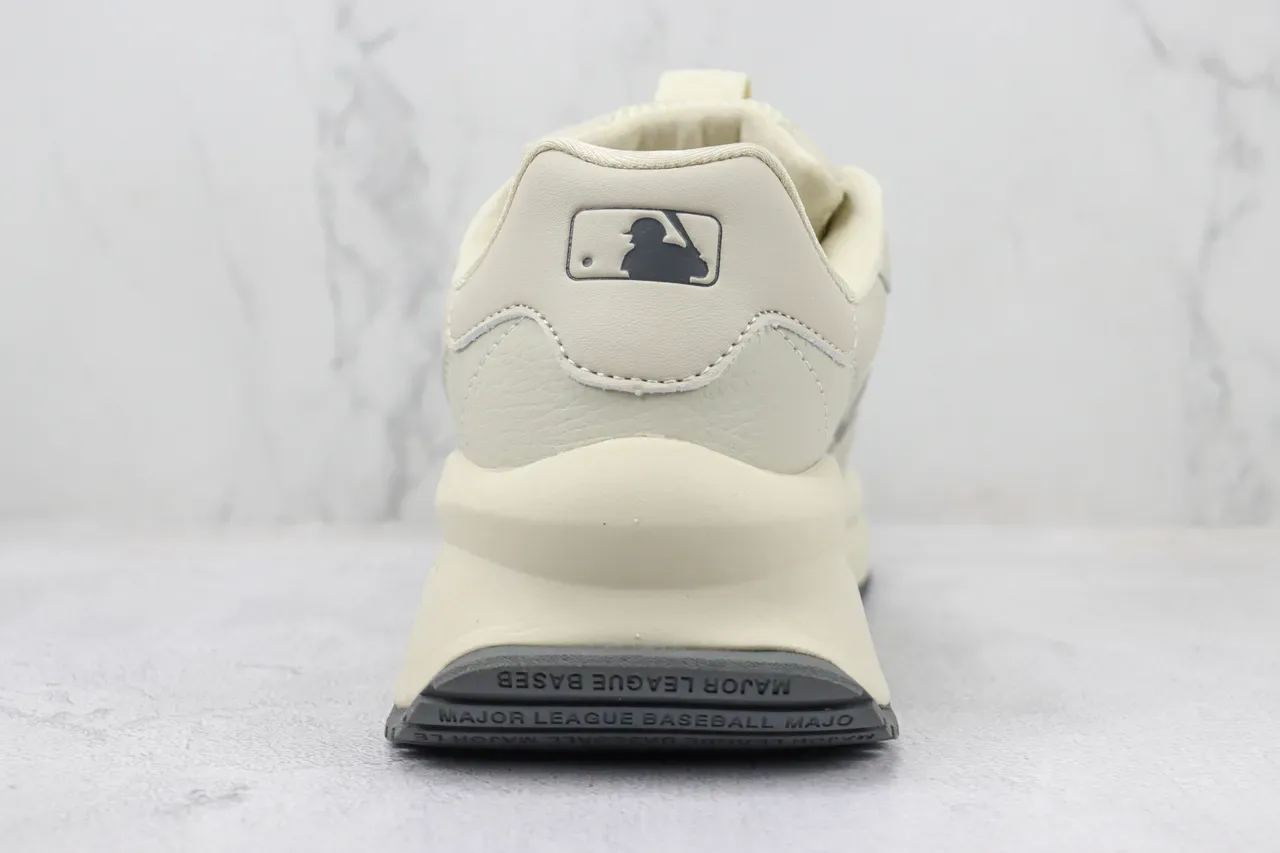 MLB LA Logo Runner Beige Gray Low-Top Layered Midsole Lifestyle Sneakers 9