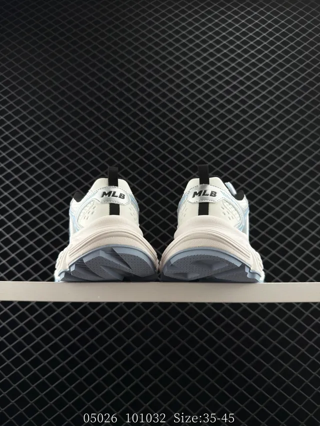 MLB Winner Chunky White and Light Blue Chunky Sneakers 4