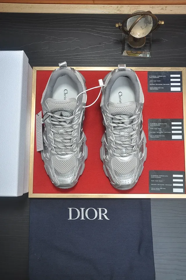 Monochrome Silver Gray Chunky Sole Lifestyle Sneaker 5