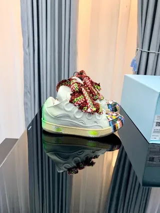 Multicolor Pixel Toe Laceless Woven Strap Sneakers 2