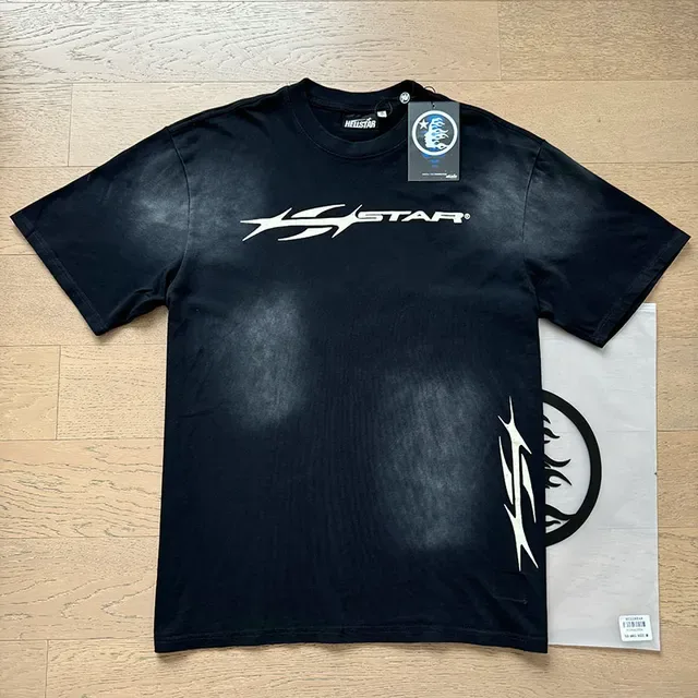 NEIGSTAR Graphic-Print Washed Black T-Shirt 3