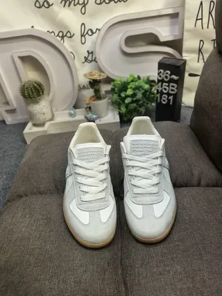 Off-White and Light Gray Lifestyle Sneakers 10