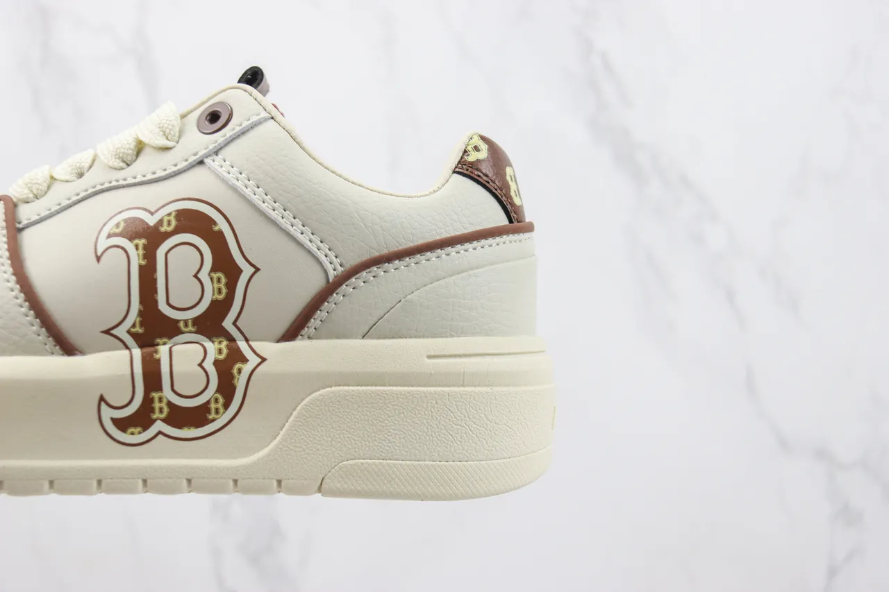 Off-White Cream and Brown Monogram Platform Lifestyle Sneaker 7