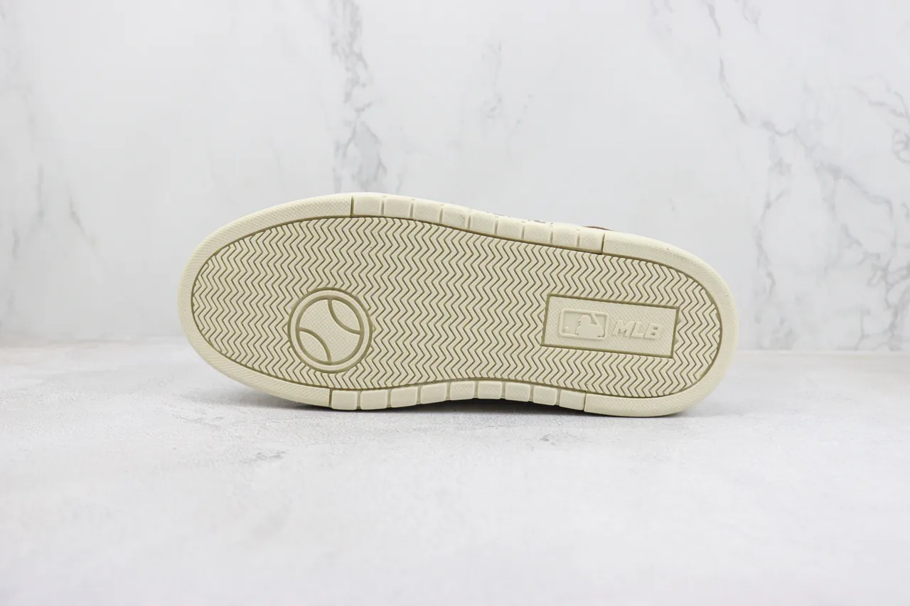 Off-White Cream and Brown Monogram Platform Lifestyle Sneaker 8