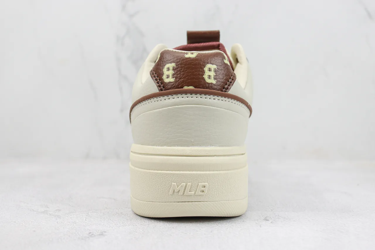 Off-White Cream and Brown Monogram Platform Lifestyle Sneaker 9