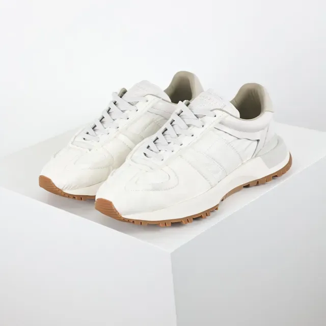 Off-White Quilted Nylon and Leather Runner Sneakers 2