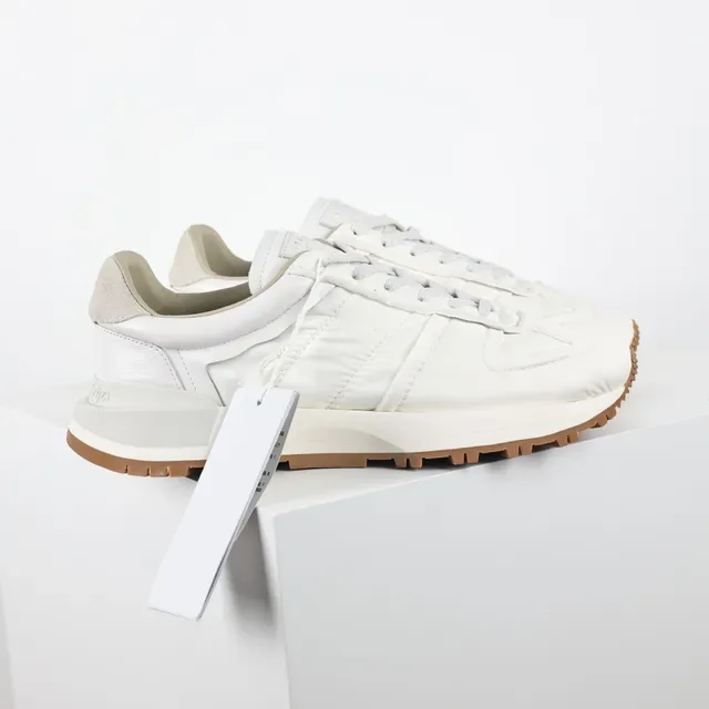 Off-White Quilted Nylon and Leather Runner Sneakers 3