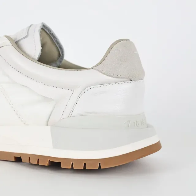 Off-White Quilted Nylon and Leather Runner Sneakers 4