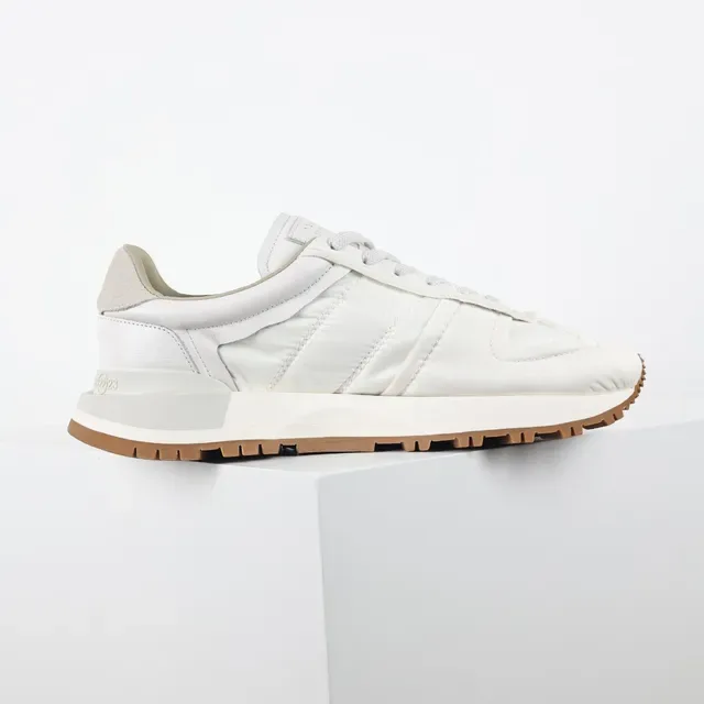 Off-White Quilted Nylon and Leather Runner Sneakers 7