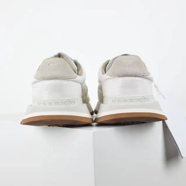 Off-White Quilted Nylon and Leather Runner Sneakers 8