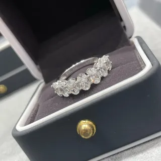 Oval-Cut Stone Eternity Band Ring