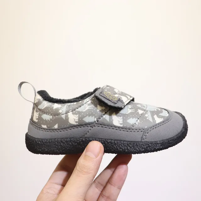 Peach and Cream Fleece-Trimmed Slip-On Casual Shoes 13