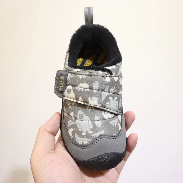 Peach and Cream Fleece-Trimmed Slip-On Casual Shoes 15
