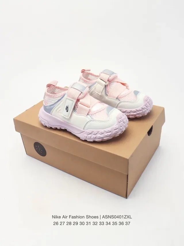 Pink and White Strap-Closure Kids Lifestyle Sneakers 21