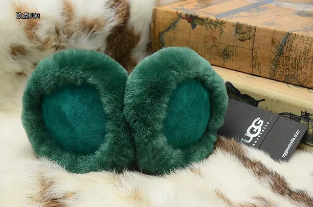 Bonnet rose vert de peluche avec extérieur en fourrure synthétique, copes d'oreille rembourrées 18