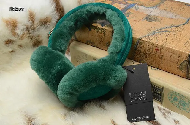Bonnet rose vert de peluche avec extérieur en fourrure synthétique, copes d'oreille rembourrées 21