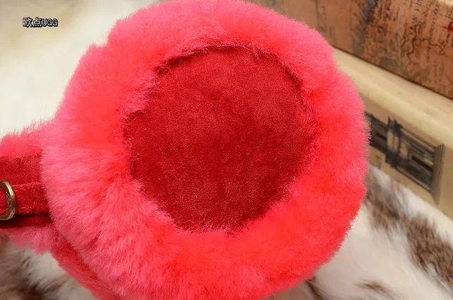 Bonnet rose vert de peluche avec extérieur en fourrure synthétique, copes d'oreille rembourrées 23