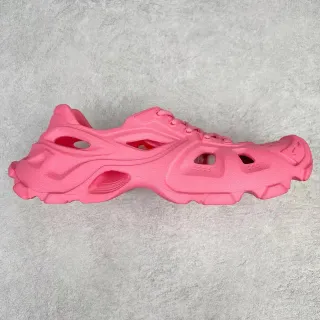 وردي monolithic نحت chunky أحذية رياضية