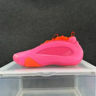 حذاء رياضي وردي برتقالي منخفض السطح silhouette مدمج midsole كاج