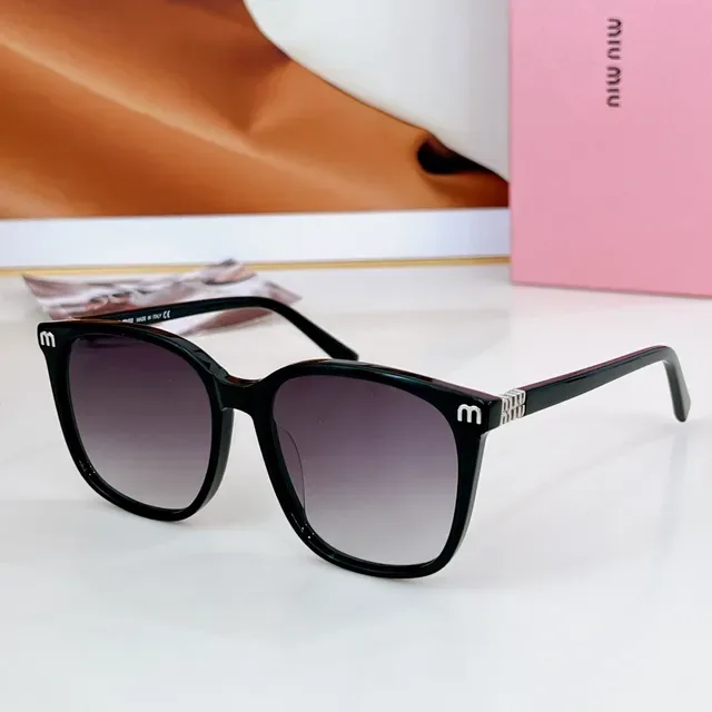 Pink White and Black Acetate Gradient Lens Sunglasses 5