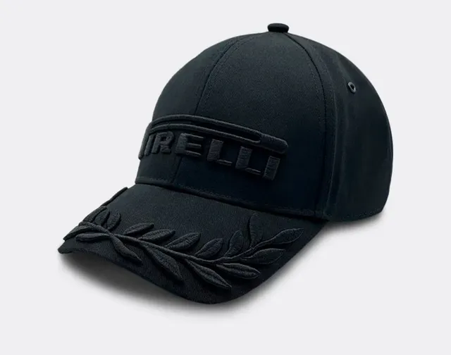 Pirelli Casquette de baseball noire et or logo brodé détail couronne de laurier 5