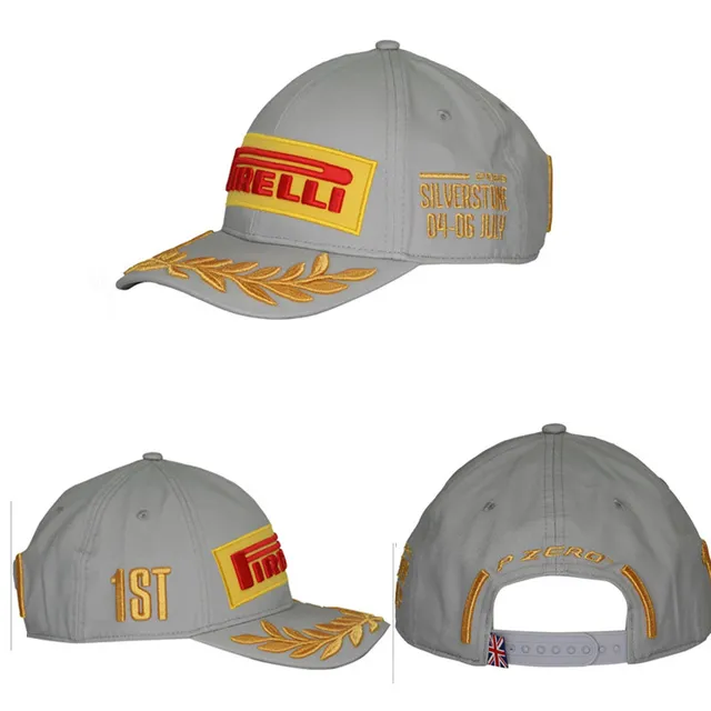 Pirelli Casquette de baseball noire et or logo brodé détail couronne de laurier 9